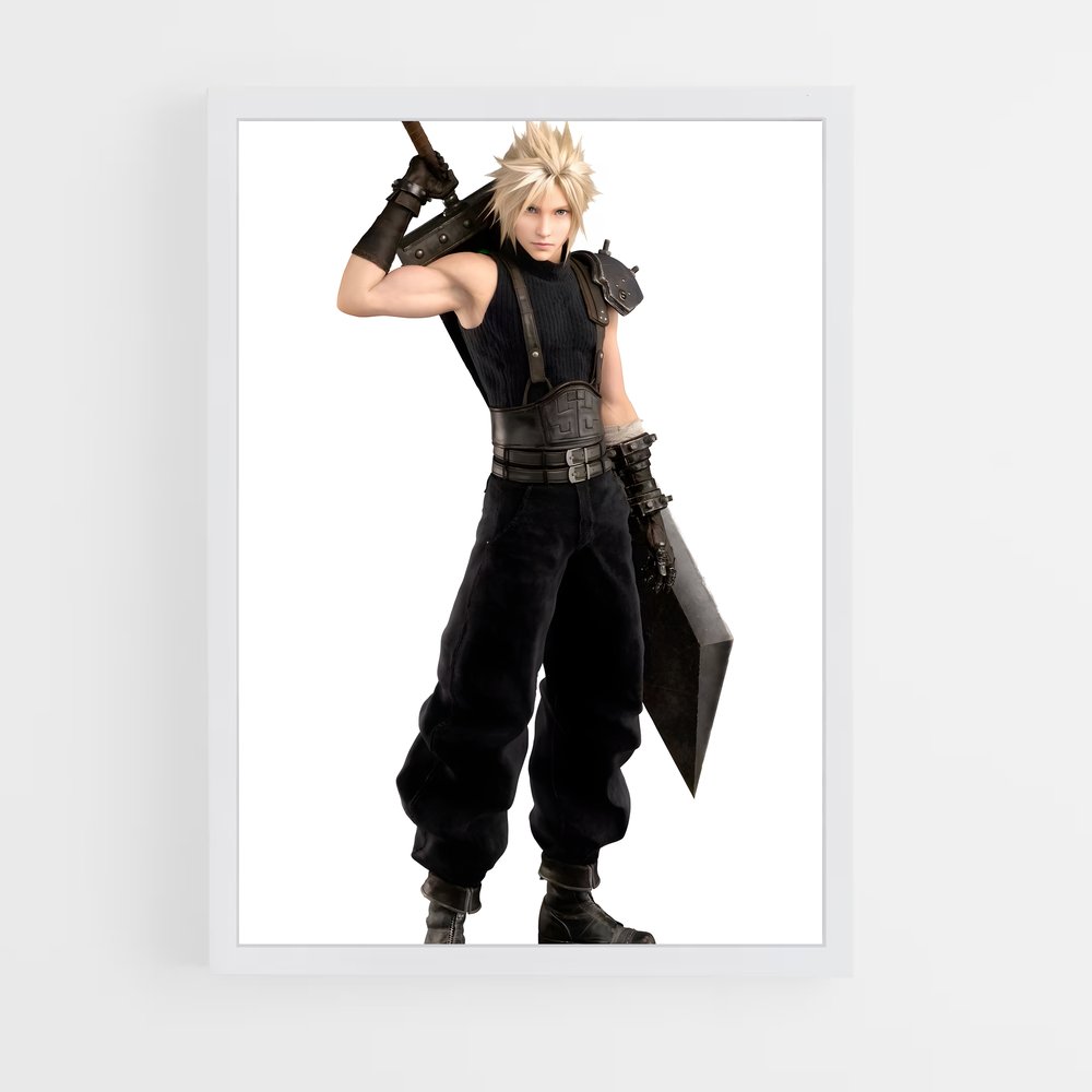 Poster Cloud strife RPG – affiche Final Fantasy (vue 3)
